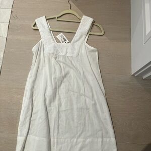 New with tags Thread Social white cotton mini dress with eyelet detail size 4